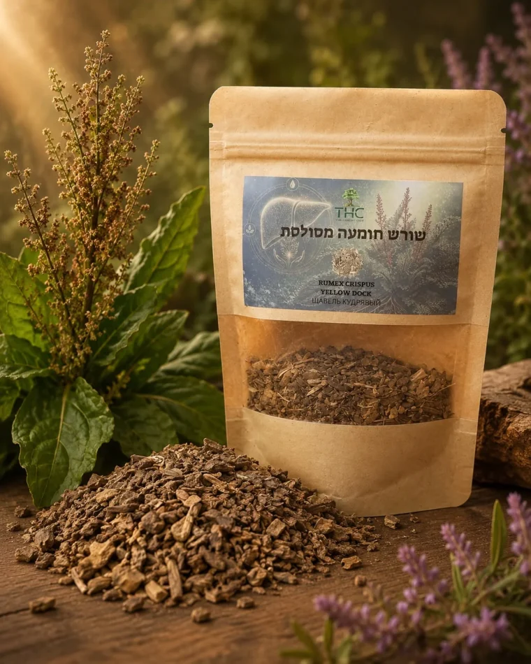 שורש חומעה מסולסלת Rumex crispus